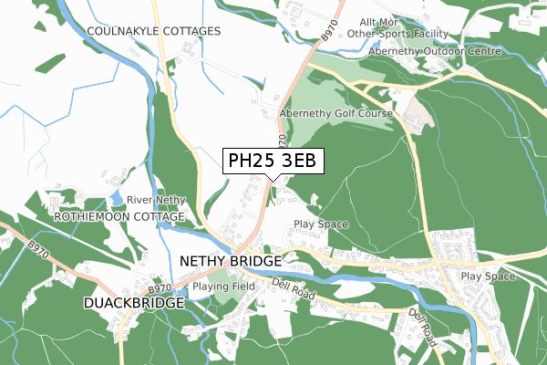 PH25 3EB map - small scale - OS Open Zoomstack (Ordnance Survey) PH25 3EB map - small scale - OS Open Zoomstack (Ordnance Survey)