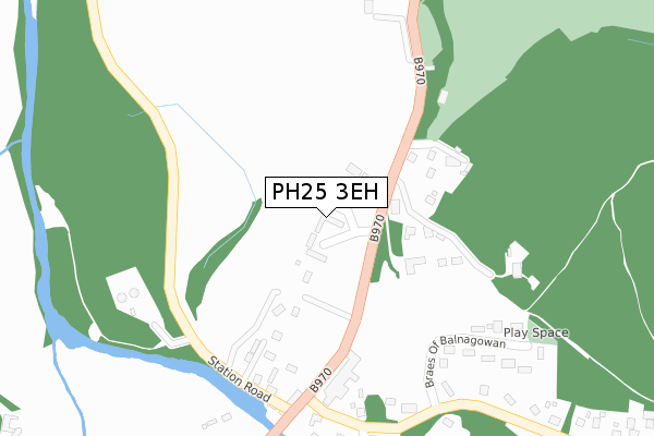 PH25 3EH map - large scale - OS Open Zoomstack (Ordnance Survey) PH25 3EH map - large scale - OS Open Zoomstack (Ordnance Survey)