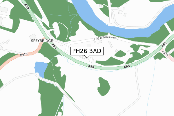PH26 3AD map - large scale - OS Open Zoomstack (Ordnance Survey) PH26 3AD map - large scale - OS Open Zoomstack (Ordnance Survey)