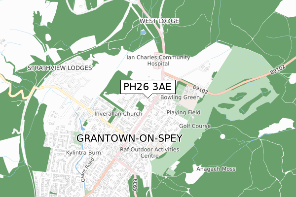 PH26 3AE map - small scale - OS Open Zoomstack (Ordnance Survey) PH26 3AE map - small scale - OS Open Zoomstack (Ordnance Survey)