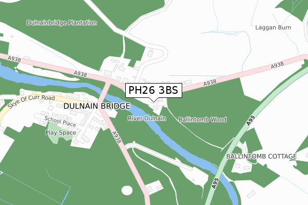 PH26 3BS map - large scale - OS Open Zoomstack (Ordnance Survey) PH26 3BS map - large scale - OS Open Zoomstack (Ordnance Survey)