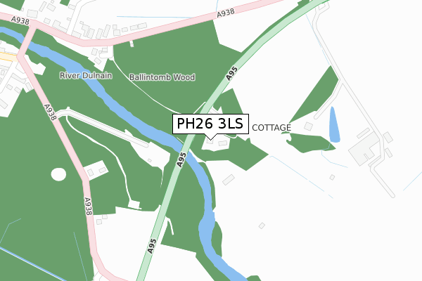 PH26 3LS map - large scale - OS Open Zoomstack (Ordnance Survey) PH26 3LS map - large scale - OS Open Zoomstack (Ordnance Survey)