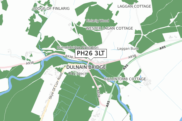 PH26 3LT map - small scale - OS Open Zoomstack (Ordnance Survey) PH26 3LT map - small scale - OS Open Zoomstack (Ordnance Survey)