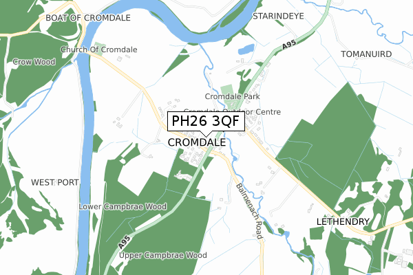 PH26 3QF map - small scale - OS Open Zoomstack (Ordnance Survey) PH26 3QF map - small scale - OS Open Zoomstack (Ordnance Survey)