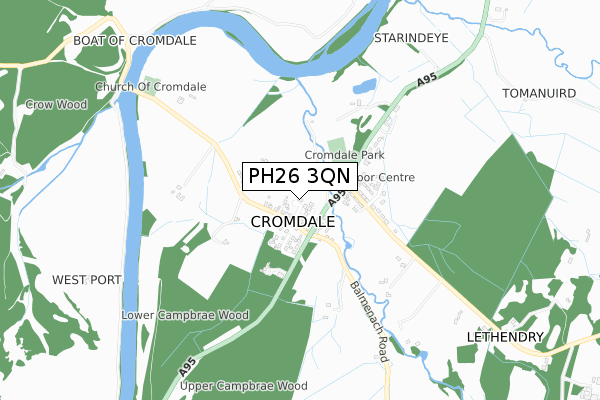 PH26 3QN map - small scale - OS Open Zoomstack (Ordnance Survey) PH26 3QN map - small scale - OS Open Zoomstack (Ordnance Survey)