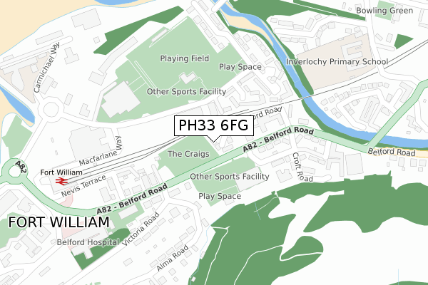 PH33 6FG map - large scale - OS Open Zoomstack (Ordnance Survey) PH33 6FG map - large scale - OS Open Zoomstack (Ordnance Survey)