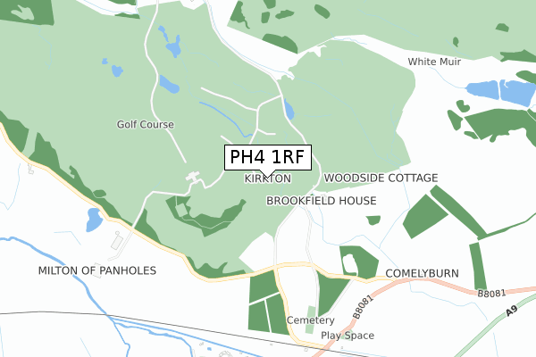 PH4 1RF map - small scale - OS Open Zoomstack (Ordnance Survey)