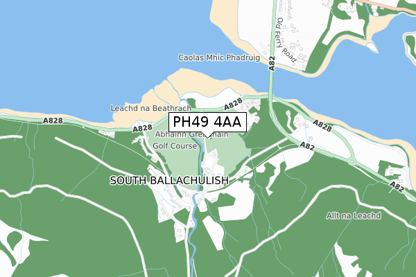 PH49 4AA map - small scale - OS Open Zoomstack (Ordnance Survey) PH49 4AA map - small scale - OS Open Zoomstack (Ordnance Survey)