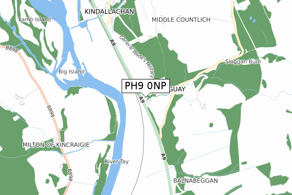PH9 0NP map - small scale - OS Open Zoomstack (Ordnance Survey) PH9 0NP map - small scale - OS Open Zoomstack (Ordnance Survey)