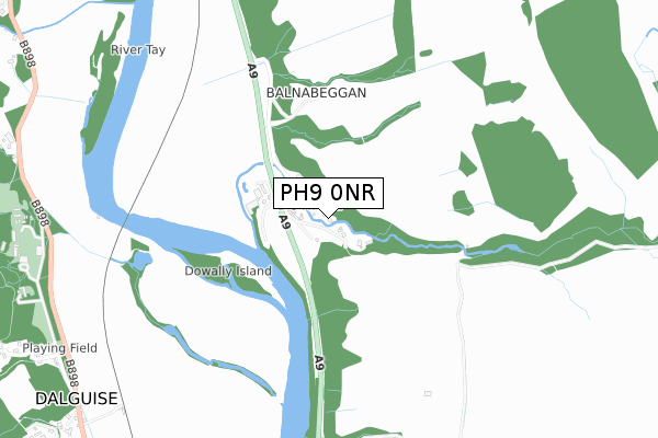 PH9 0NR map - small scale - OS Open Zoomstack (Ordnance Survey) PH9 0NR map - small scale - OS Open Zoomstack (Ordnance Survey)