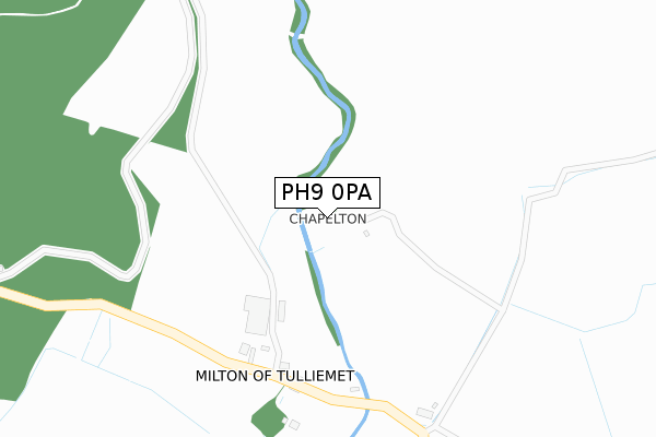 PH9 0PA map - large scale - OS Open Zoomstack (Ordnance Survey) PH9 0PA map - large scale - OS Open Zoomstack (Ordnance Survey)