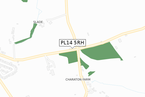 PL14 5RH map - large scale - OS Open Zoomstack (Ordnance Survey)