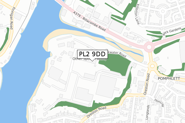 PL2 9DD map - large scale - OS Open Zoomstack (Ordnance Survey) PL2 9DD map - large scale - OS Open Zoomstack (Ordnance Survey)