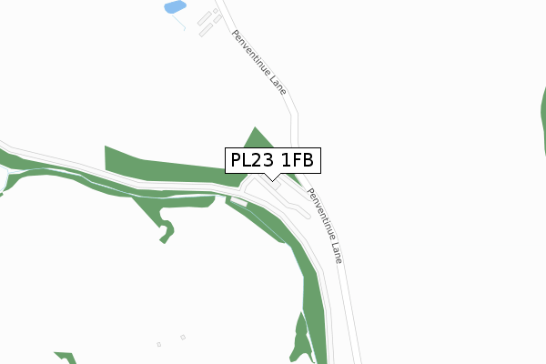 PL23 1FB map - large scale - OS Open Zoomstack (Ordnance Survey)