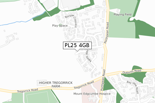 PL25 4GB map - large scale - OS Open Zoomstack (Ordnance Survey)
