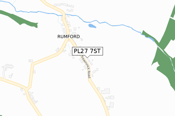 PL27 7ST map - large scale - OS Open Zoomstack (Ordnance Survey) PL27 7ST map - large scale - OS Open Zoomstack (Ordnance Survey)