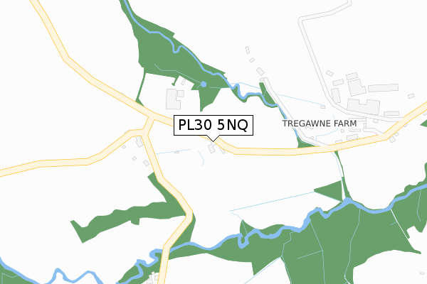 PL30 5NQ map - large scale - OS Open Zoomstack (Ordnance Survey)