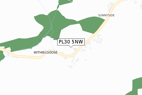 PL30 5NW map - large scale - OS Open Zoomstack (Ordnance Survey)