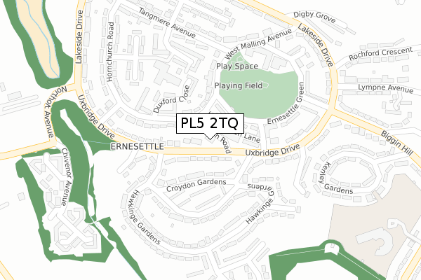 PL5 2TQ map - large scale - OS Open Zoomstack (Ordnance Survey) PL5 2TQ map - large scale - OS Open Zoomstack (Ordnance Survey)