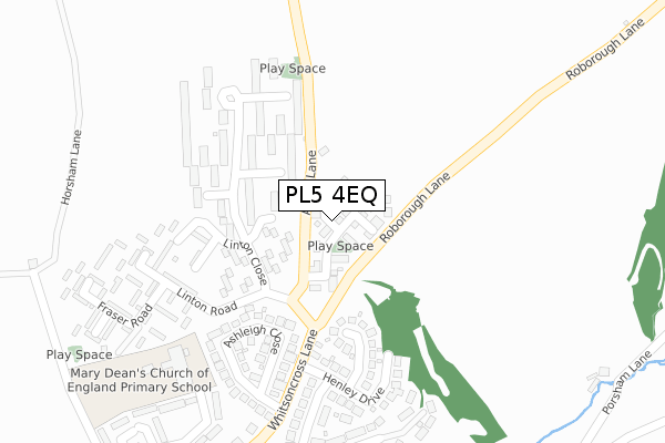 PL5 4EQ map - large scale - OS Open Zoomstack (Ordnance Survey) PL5 4EQ map - large scale - OS Open Zoomstack (Ordnance Survey)