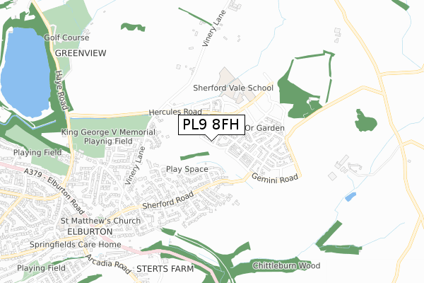 PL9 8FH map - small scale - OS Open Zoomstack (Ordnance Survey) PL9 8FH map - small scale - OS Open Zoomstack (Ordnance Survey)
