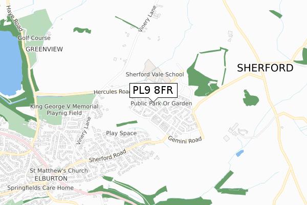 PL9 8FR map - small scale - OS Open Zoomstack (Ordnance Survey) PL9 8FR map - small scale - OS Open Zoomstack (Ordnance Survey)