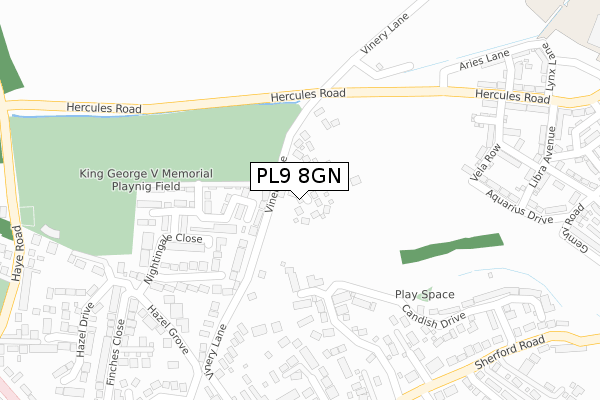PL9 8GN map - large scale - OS Open Zoomstack (Ordnance Survey) PL9 8GN map - large scale - OS Open Zoomstack (Ordnance Survey)