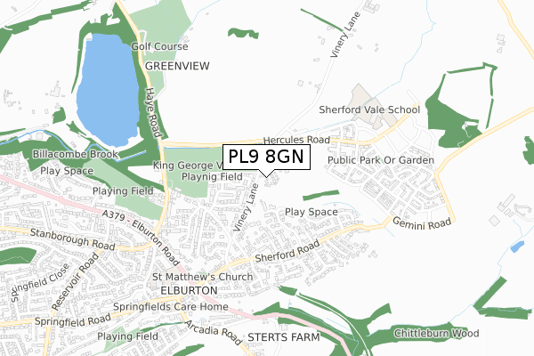 PL9 8GN map - small scale - OS Open Zoomstack (Ordnance Survey) PL9 8GN map - small scale - OS Open Zoomstack (Ordnance Survey)