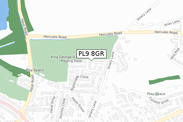 PL9 8GR map - large scale - OS Open Zoomstack (Ordnance Survey) PL9 8GR map - large scale - OS Open Zoomstack (Ordnance Survey)