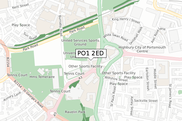PO1 2ED map - large scale - OS Open Zoomstack (Ordnance Survey) PO1 2ED map - large scale - OS Open Zoomstack (Ordnance Survey)