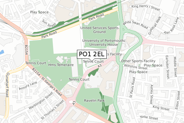 PO1 2EL map - large scale - OS Open Zoomstack (Ordnance Survey) PO1 2EL map - large scale - OS Open Zoomstack (Ordnance Survey)