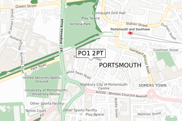 PO1 2PT map - large scale - OS Open Zoomstack (Ordnance Survey) PO1 2PT map - large scale - OS Open Zoomstack (Ordnance Survey)