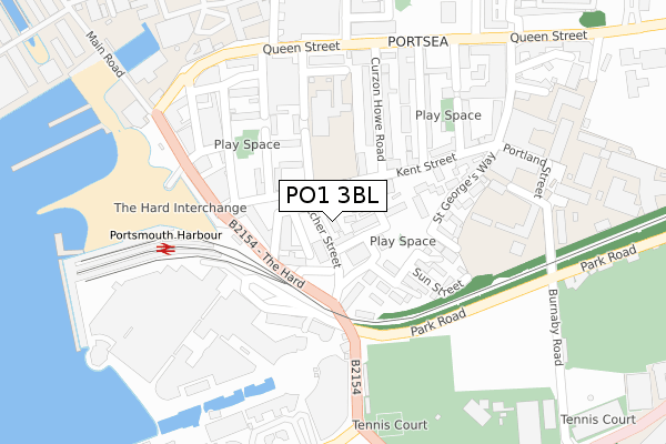 PO1 3BL map - large scale - OS Open Zoomstack (Ordnance Survey) PO1 3BL map - large scale - OS Open Zoomstack (Ordnance Survey)