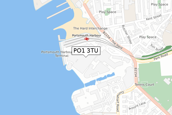 PO1 3TU map - large scale - OS Open Zoomstack (Ordnance Survey) PO1 3TU map - large scale - OS Open Zoomstack (Ordnance Survey)