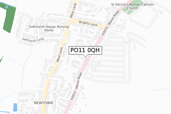 PO11 0QH map - large scale - OS Open Zoomstack (Ordnance Survey) PO11 0QH map - large scale - OS Open Zoomstack (Ordnance Survey)