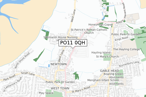 PO11 0QH map - small scale - OS Open Zoomstack (Ordnance Survey) PO11 0QH map - small scale - OS Open Zoomstack (Ordnance Survey)