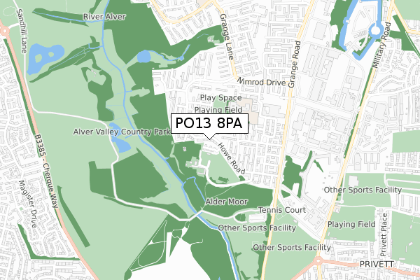 Alver Valley Country Park Map Po13 8Pa Maps, Stats, And Open Data