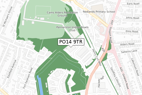 PO14 9TR map - large scale - OS Open Zoomstack (Ordnance Survey) PO14 9TR map - large scale - OS Open Zoomstack (Ordnance Survey)