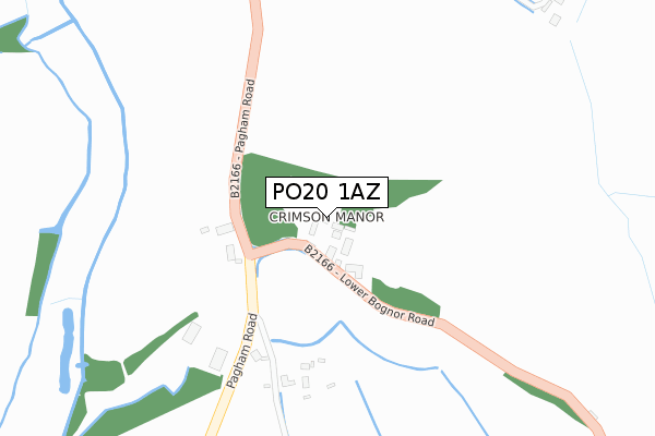 PO20 1AZ map - large scale - OS Open Zoomstack (Ordnance Survey)
