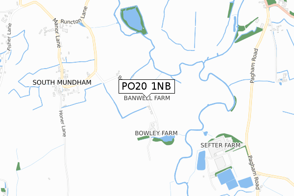 PO20 1NB map - small scale - OS Open Zoomstack (Ordnance Survey)