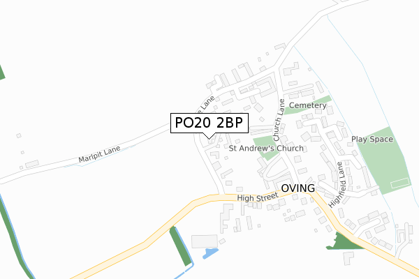 PO20 2BP map - large scale - OS Open Zoomstack (Ordnance Survey)