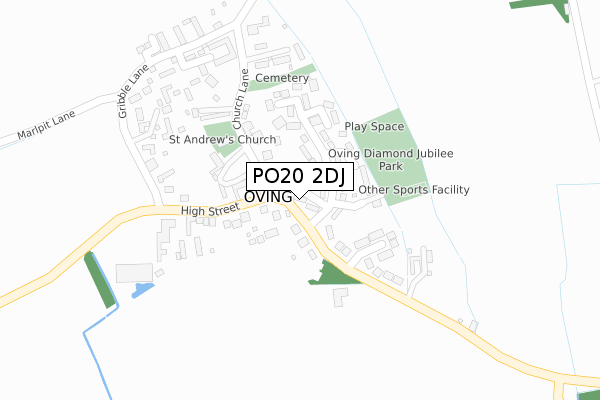 PO20 2DJ map - large scale - OS Open Zoomstack (Ordnance Survey)