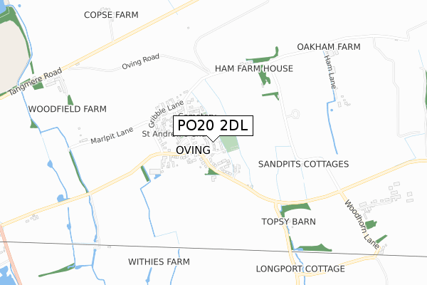 PO20 2DL map - small scale - OS Open Zoomstack (Ordnance Survey)