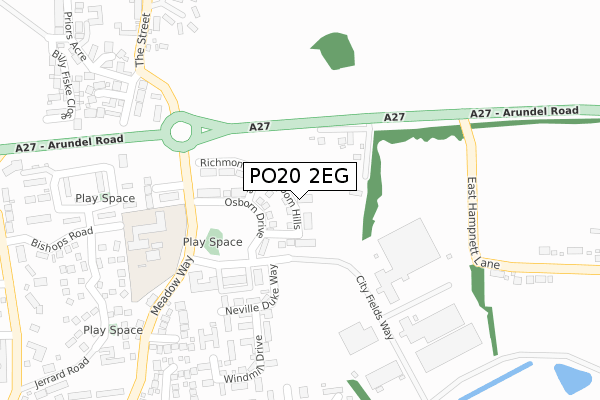 PO20 2EG map - large scale - OS Open Zoomstack (Ordnance Survey) PO20 2EG map - large scale - OS Open Zoomstack (Ordnance Survey)