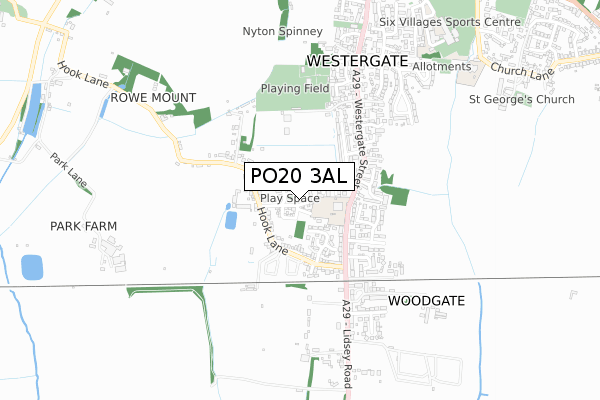 PO20 3AL map - small scale - OS Open Zoomstack (Ordnance Survey) PO20 3AL map - small scale - OS Open Zoomstack (Ordnance Survey)