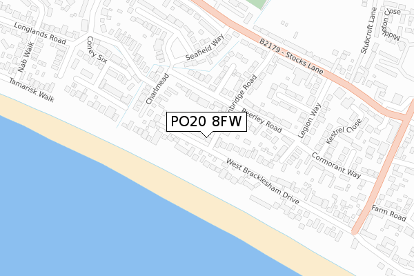 PO20 8FW map - large scale - OS Open Zoomstack (Ordnance Survey) PO20 8FW map - large scale - OS Open Zoomstack (Ordnance Survey)