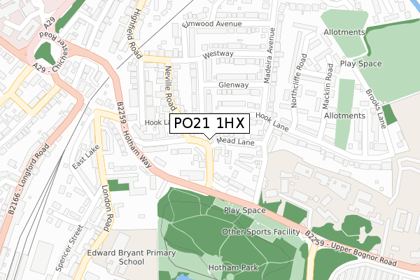 PO21 1HX map - large scale - OS Open Zoomstack (Ordnance Survey) PO21 1HX map - large scale - OS Open Zoomstack (Ordnance Survey)