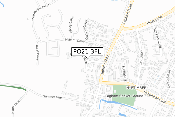 PO21 3FL map - large scale - OS Open Zoomstack (Ordnance Survey) PO21 3FL map - large scale - OS Open Zoomstack (Ordnance Survey)