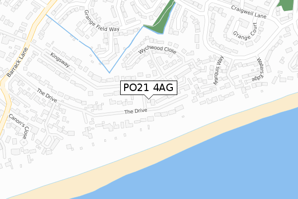PO21 4AG map - large scale - OS Open Zoomstack (Ordnance Survey) PO21 4AG map - large scale - OS Open Zoomstack (Ordnance Survey)