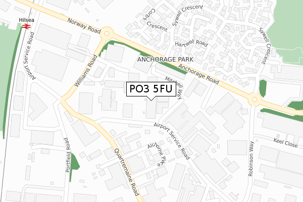 PO3 5FU map - large scale - OS Open Zoomstack (Ordnance Survey) PO3 5FU map - large scale - OS Open Zoomstack (Ordnance Survey)